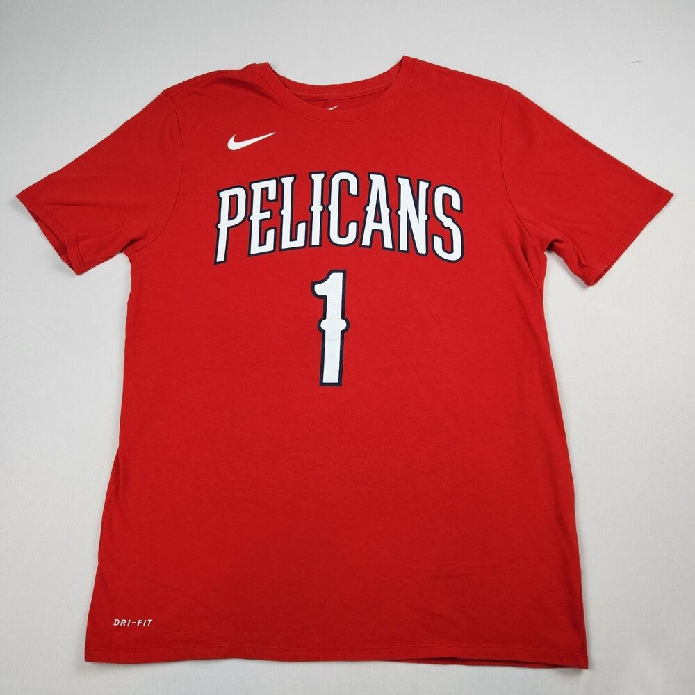 Nike DRI-FIT Athletic Cut NBA New Orleans Pelicans Zion Williamson #1 Tee Men L